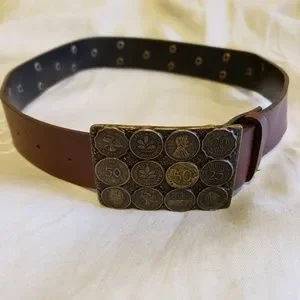 Accessories | Rare Vintage Copper Coins Bonded Leather  display picture 2